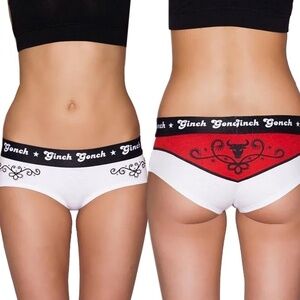 GINCH Gonch Boyfriend Inspired Brief Underwear Panty El Toro Print NIP